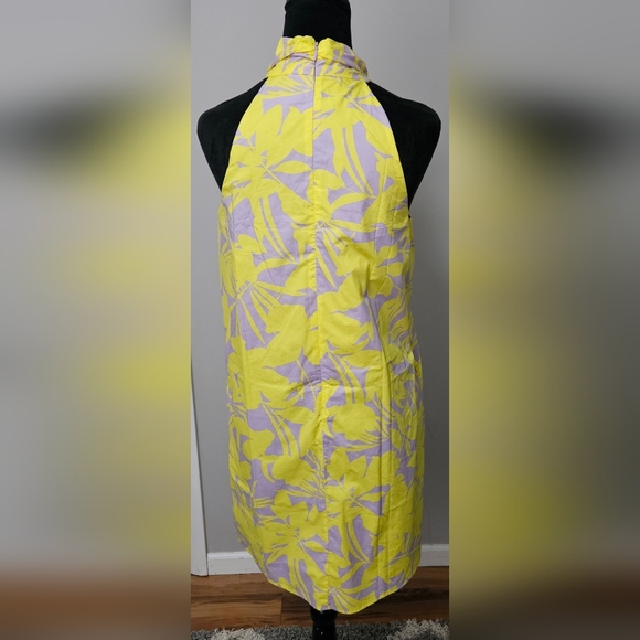 Venus Exotic Shadow Floral Twist Halter Dress- Size S - Picture 5 of 7